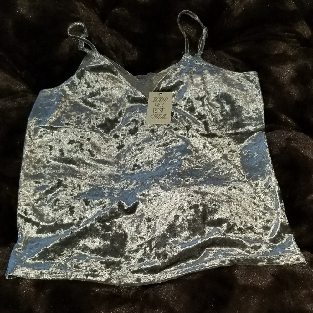 Rose Lace Trim Camisole